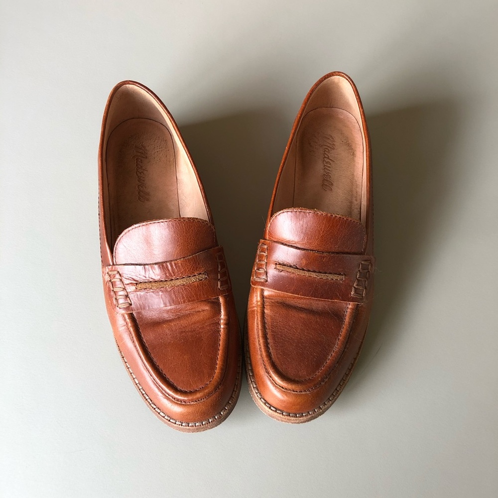Madewell Elinor Loafer in Dark Chestnut